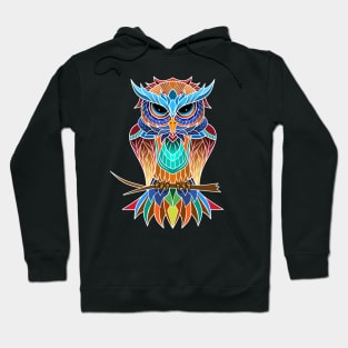 Owl Mandala Art Illustration Hoodie